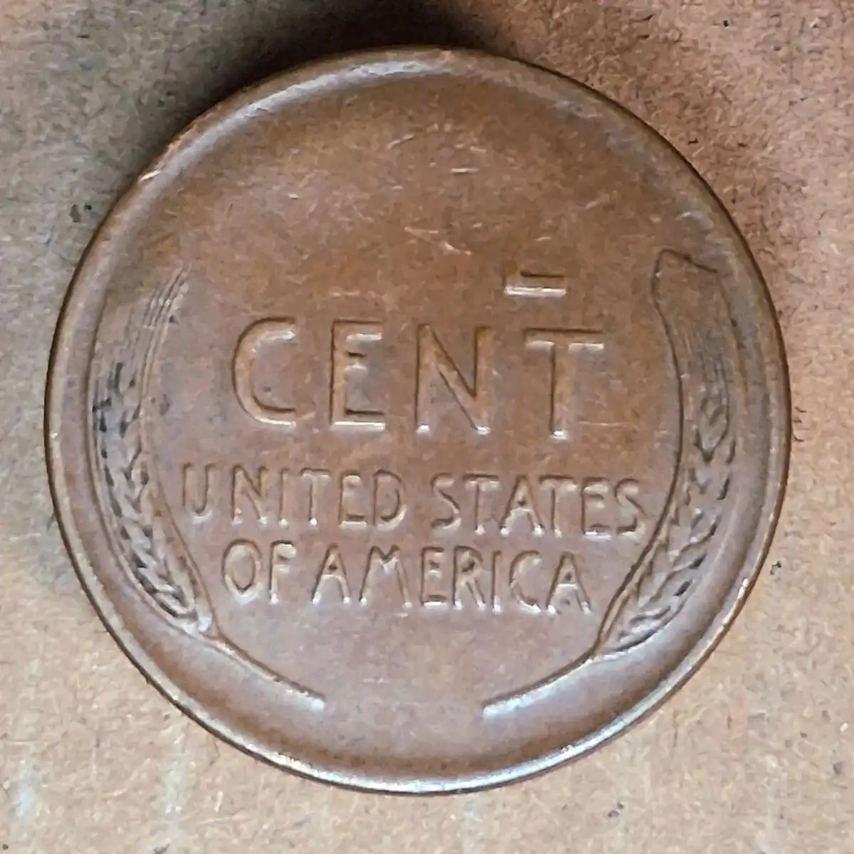 195?-Wheat-Cent-Struck-On-A-Tapered-Planchet.