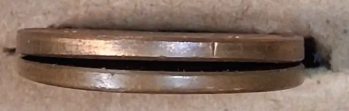 195?-Wheat-Cent-Struck-On-A-Tapered-Planchet.