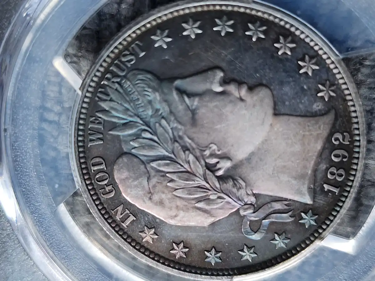 1892-Barber-Half-Dollar---Please-Evaluate-The-Toning-For-Premium-And-Type