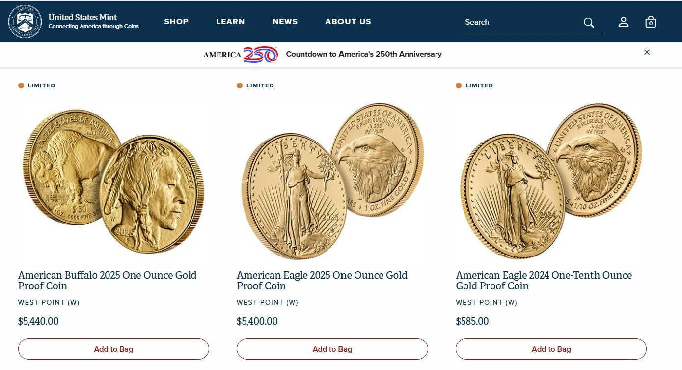 US-Mint-Updated-Its-Bullion-Prices