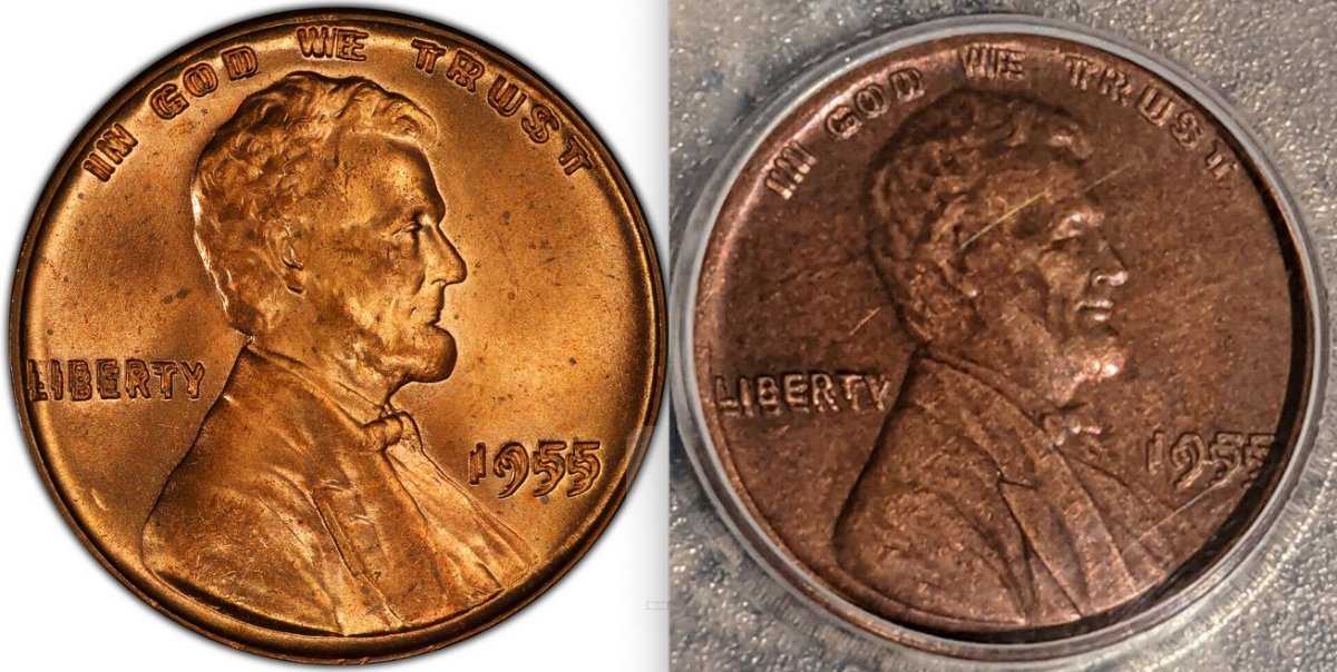 Terrible-Fake-1955-DDO-In-A-Fake-PCGS-Slab-On-Ebay