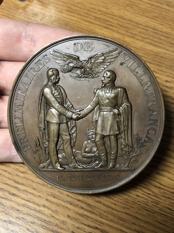 Napoleon-III-Preliminaires-De-Villafranca-Medal