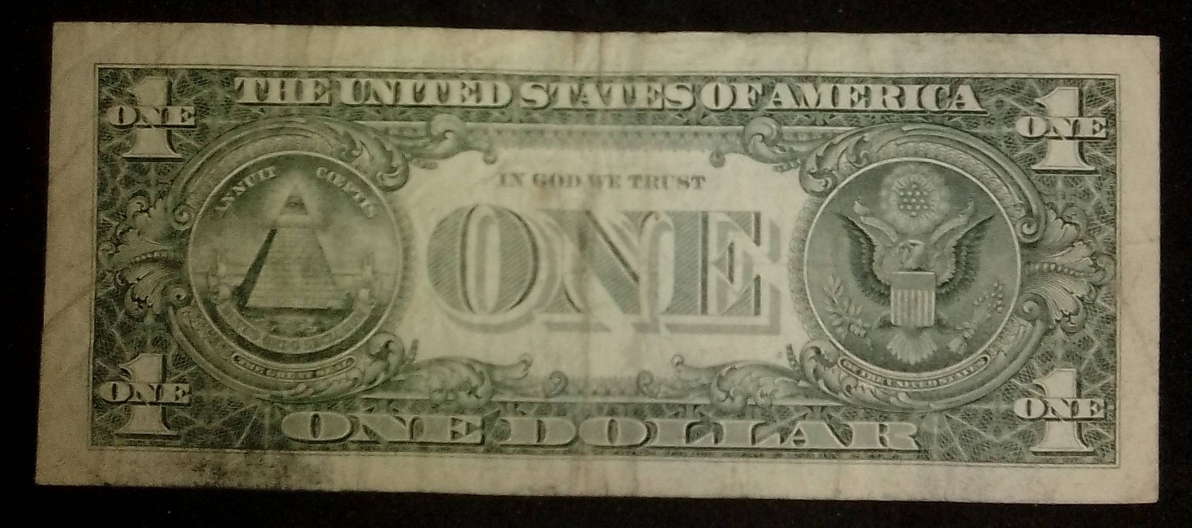 Missing-Serial-Numbers-And-Treasury-Seal-On-$1-Bill-1999-Series!