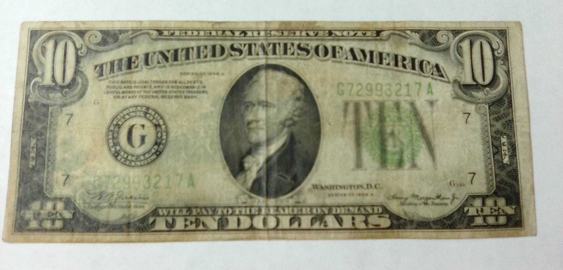 $10-Series-1934A-Questions?