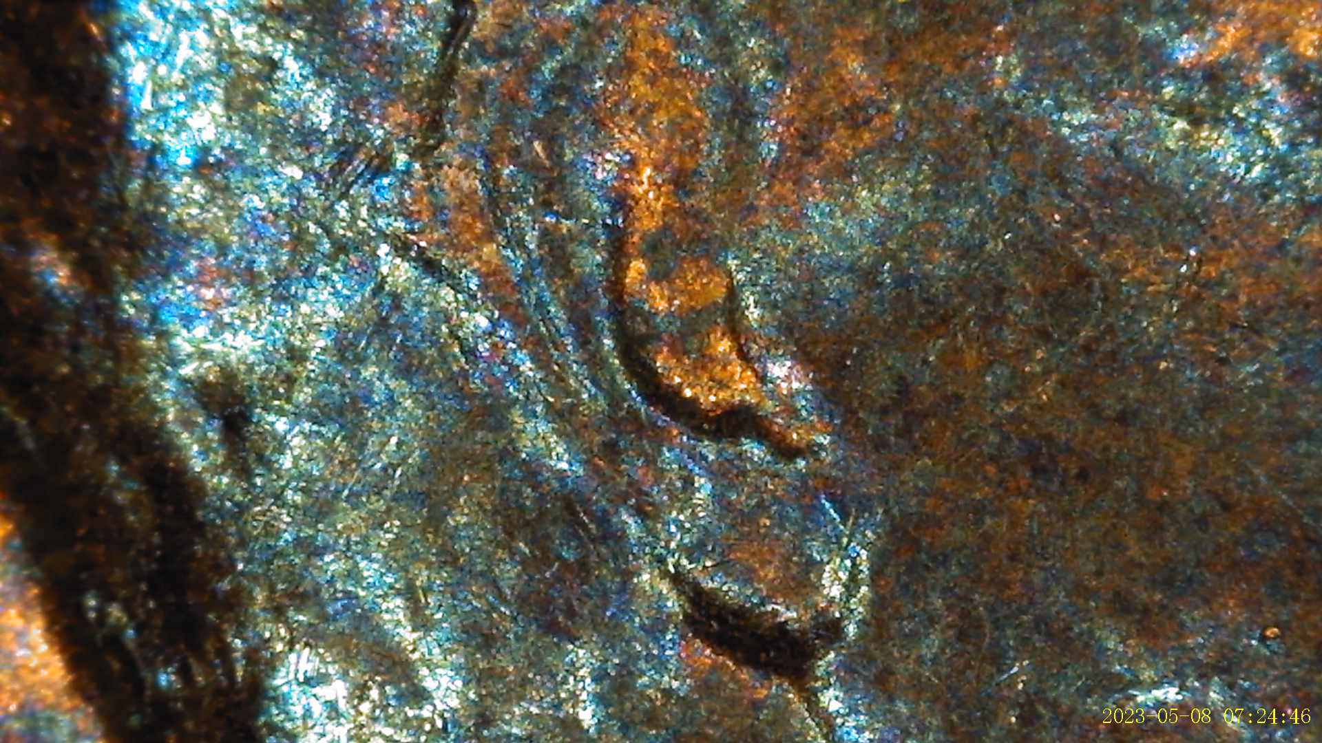 1955-Lincoln-Penny-Appearing-To-Have-Extra-Material-By-Ear-Lobe