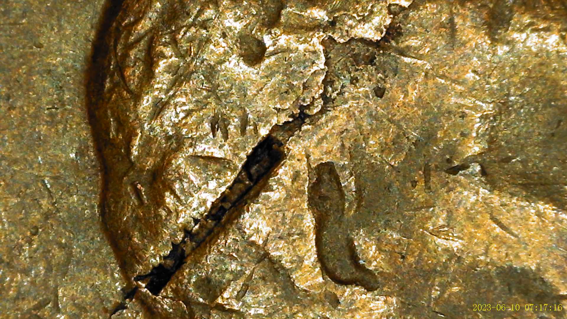 1946-Penny-Lamination-Error-Occurring-On-Obverse