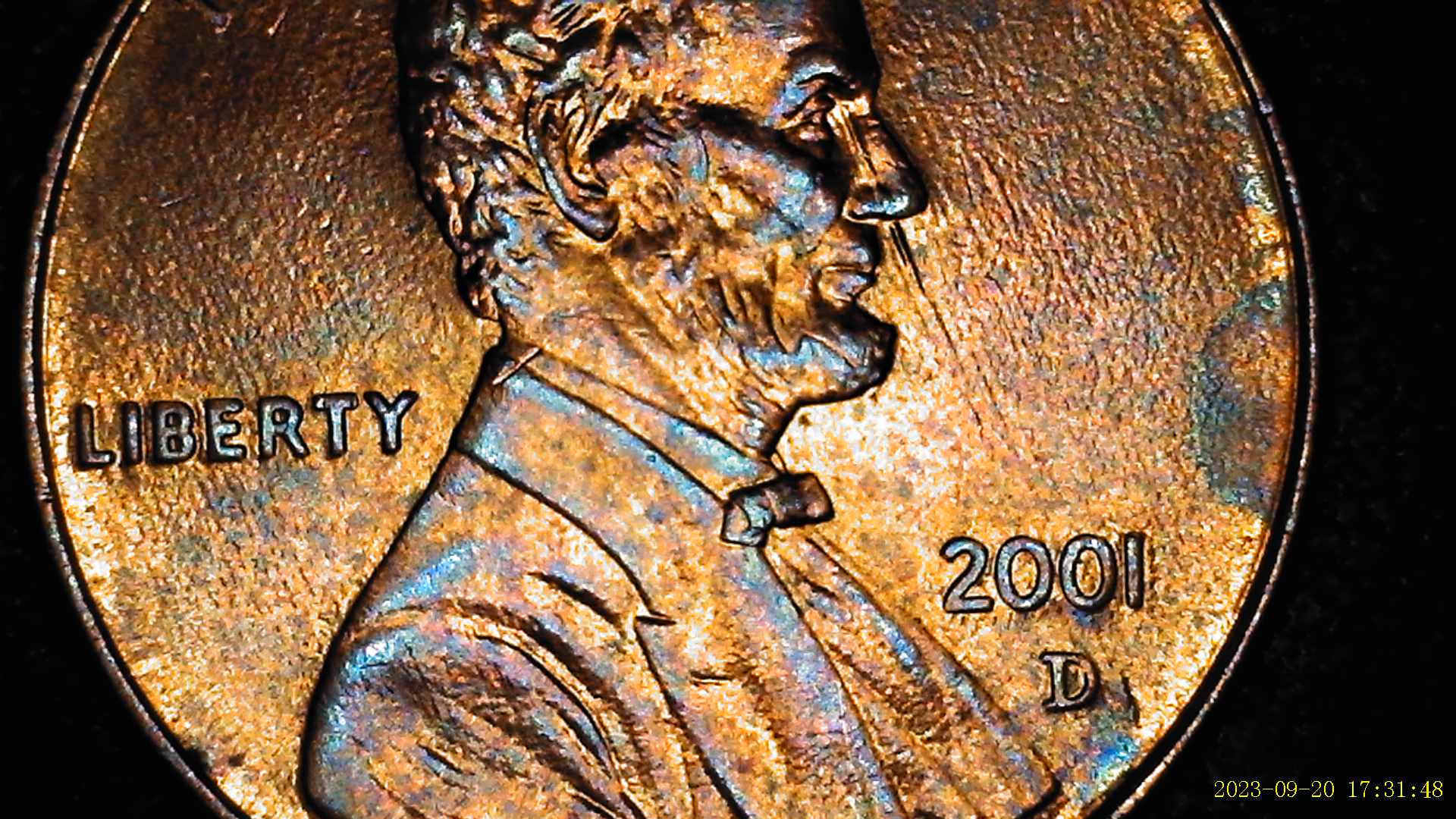 2001-D-Penny-With-Spike-Through-Nose