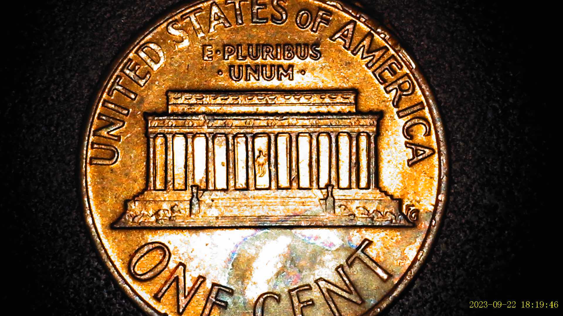 1974-Penny-With-Extra-Material-On-Reverse