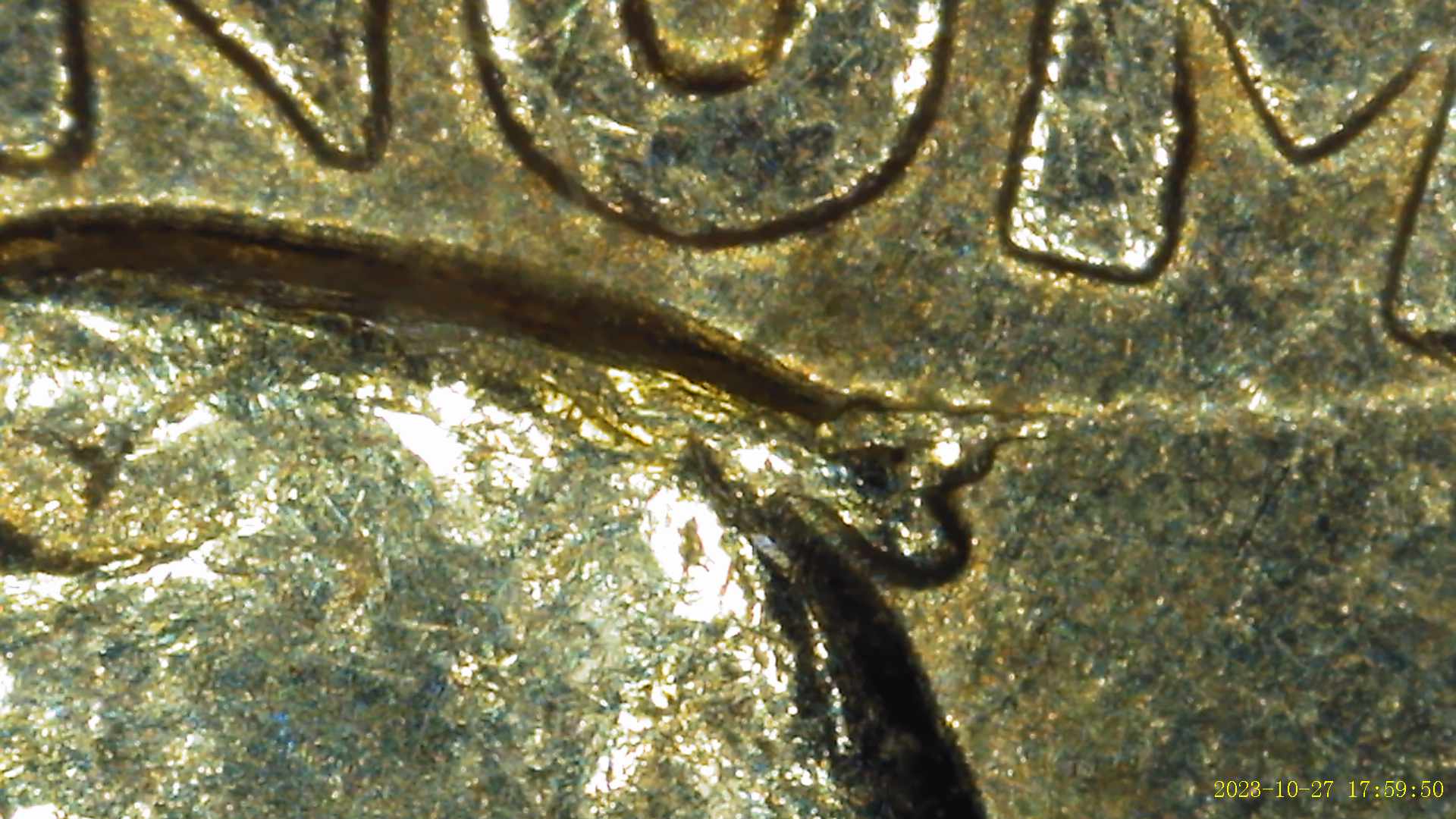 1995-P-Washington-Quarter-Reverse-Die-Break/Crack