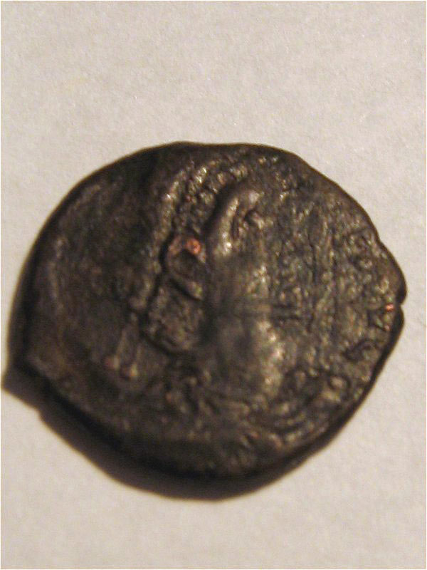 Monogram-Late-Roman/Byzantine-Can-Not-Find-13MM-Head-Of-Emperor-Right