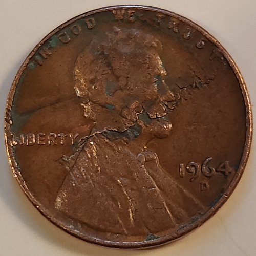1964-D-Lincoln-Cent-?lamination-Error?