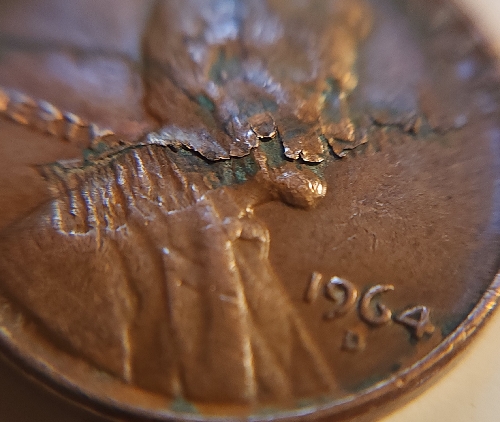 1964-D-Lincoln-Cent-?lamination-Error?