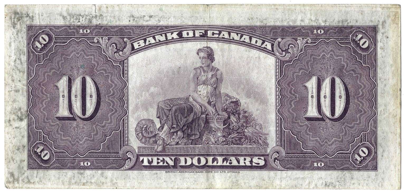 1935-Bank-Of-Canada-English-$10-Banknote-Bc-7