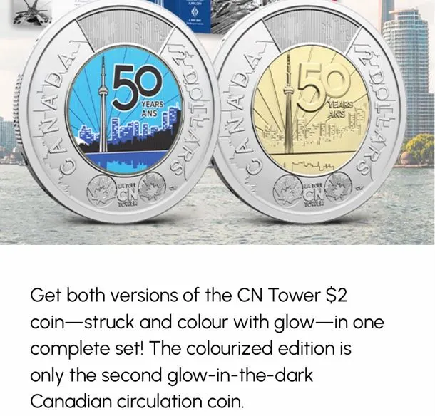 Cn-Tower-Turns-50,-Circulating-Toonie