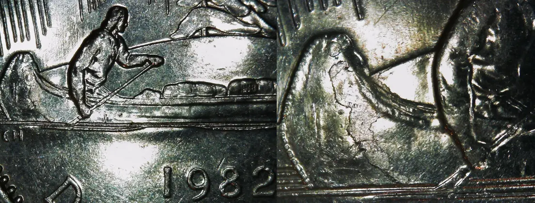 Nickel-Dollars-Missing-Chrome-Plating/Mortar-Set