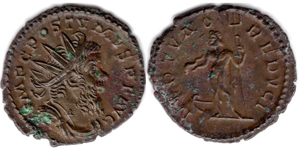 Removing-Verdigris-From-A-Postumus-Antoninianus