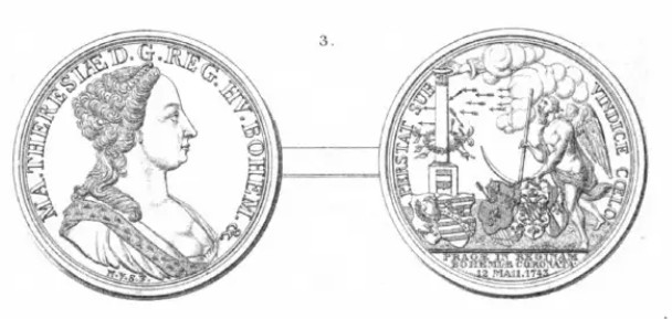 Identification-For-This-Silver-Medallion-With-Date-Of-1713-Id:-1743-Maria-Theresa-Coronation-Medal