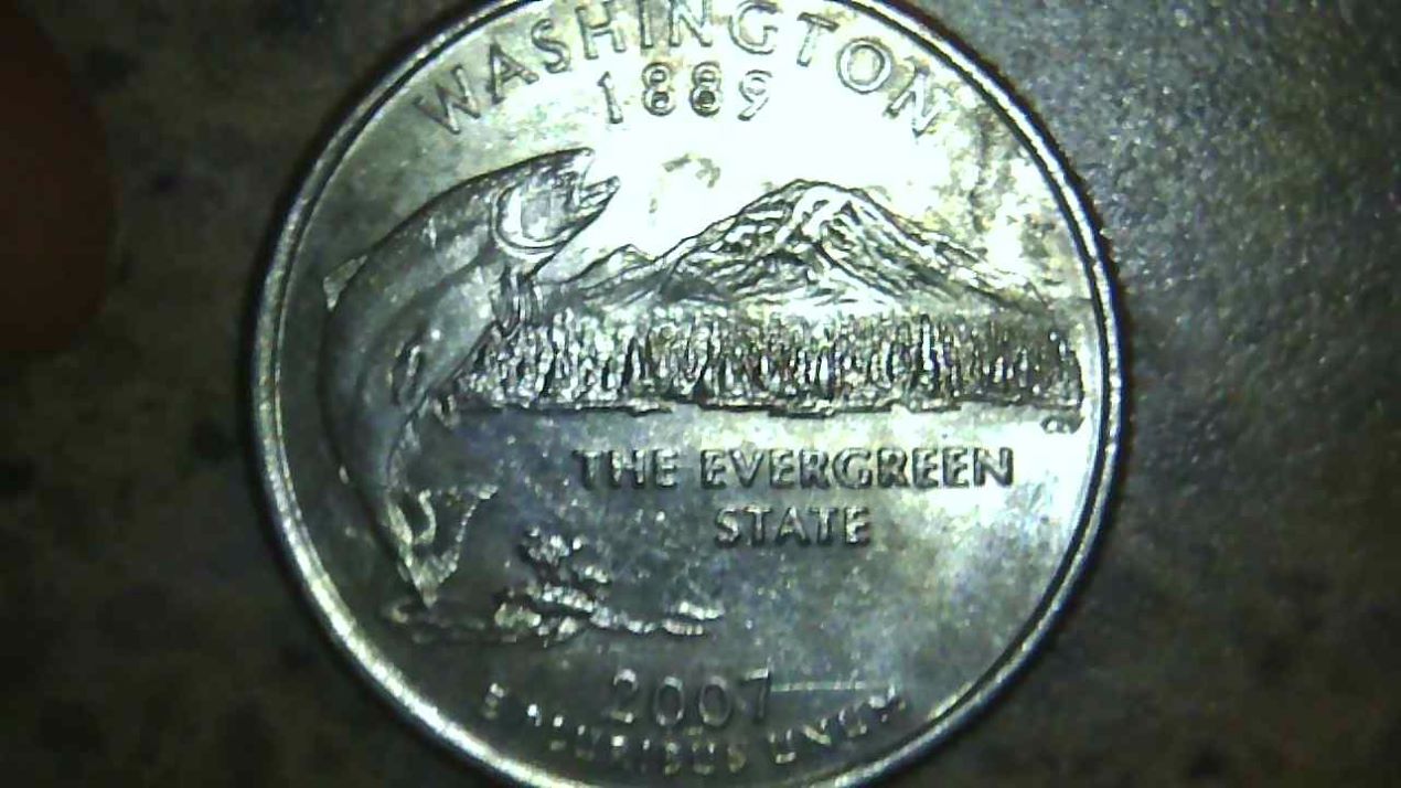 2007-Washington-State-Quarter-W/-Die-Breaks