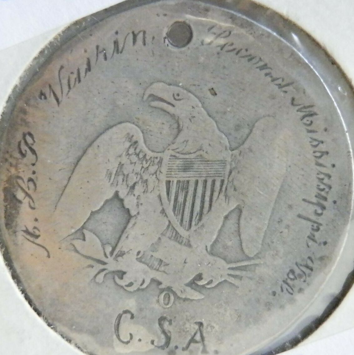 Looks-Like-Some-Buyer-Will-Get-Stung-On-This-Alleged-Csa-Dog-Tag-On-An-Alleged-1862-S-Half-Dollar