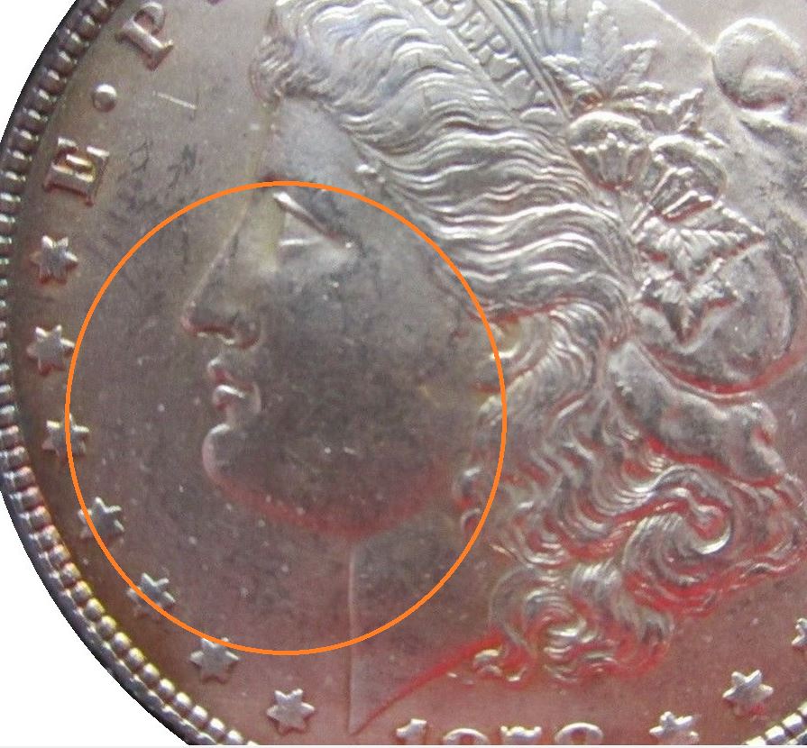 1878-$1-Morgan-Silver--Dollar-7-Tail-Feathers-Reverse-Of-1878