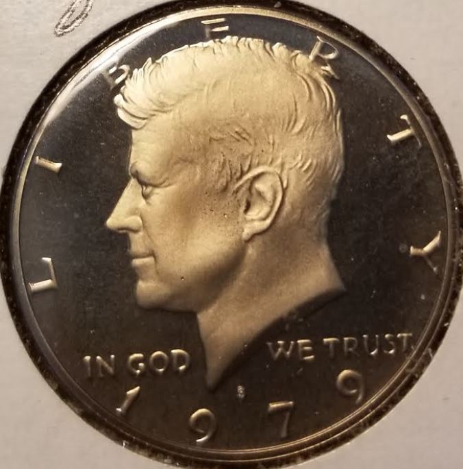 1979-S-Kennedy-Proof,-Gold-Toning,-68-DCAM?