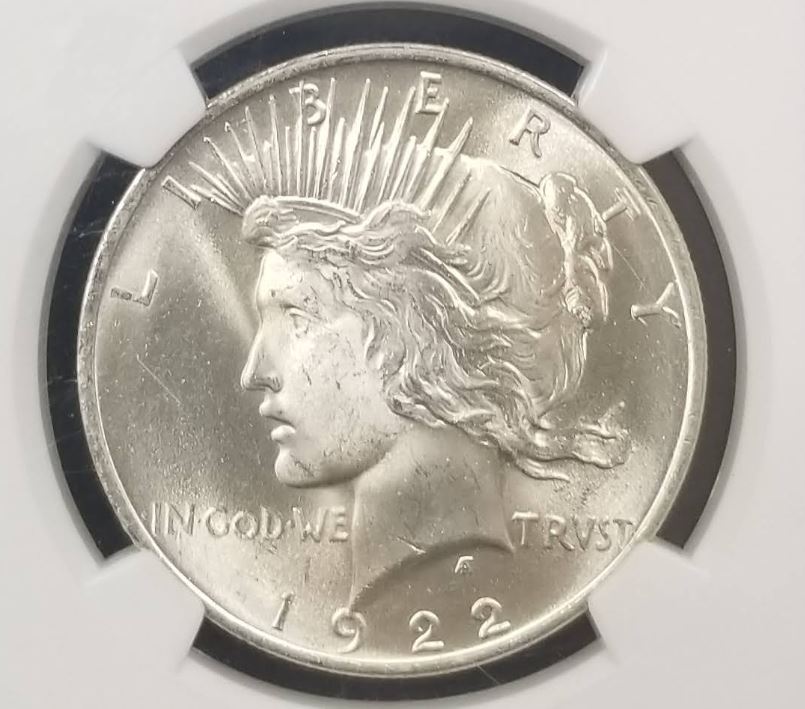 1922-Peace-Dollar-For-Grading
