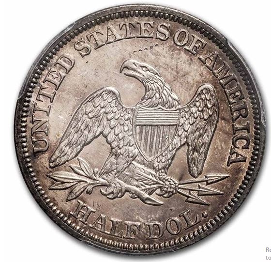 1850-Seated-Liberty-Half-Dollar,-PCGS-Holder