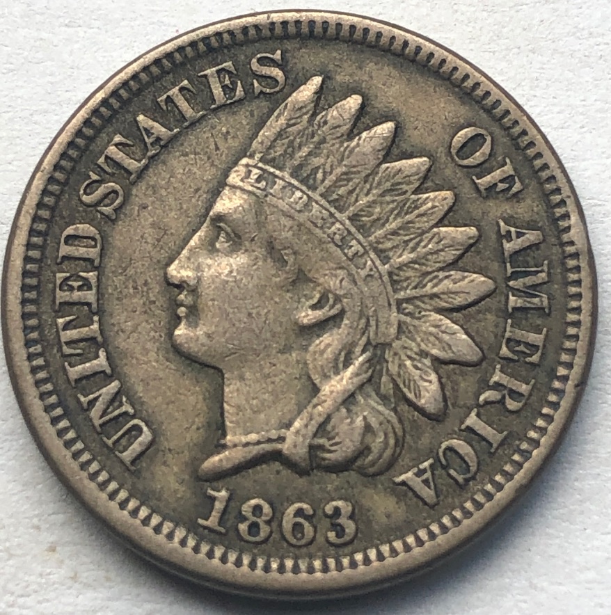 1863-Indian-Head-Cent-For-Grading