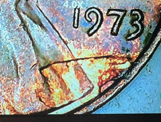 1973-Lincoln-Cent--Brain-Showing