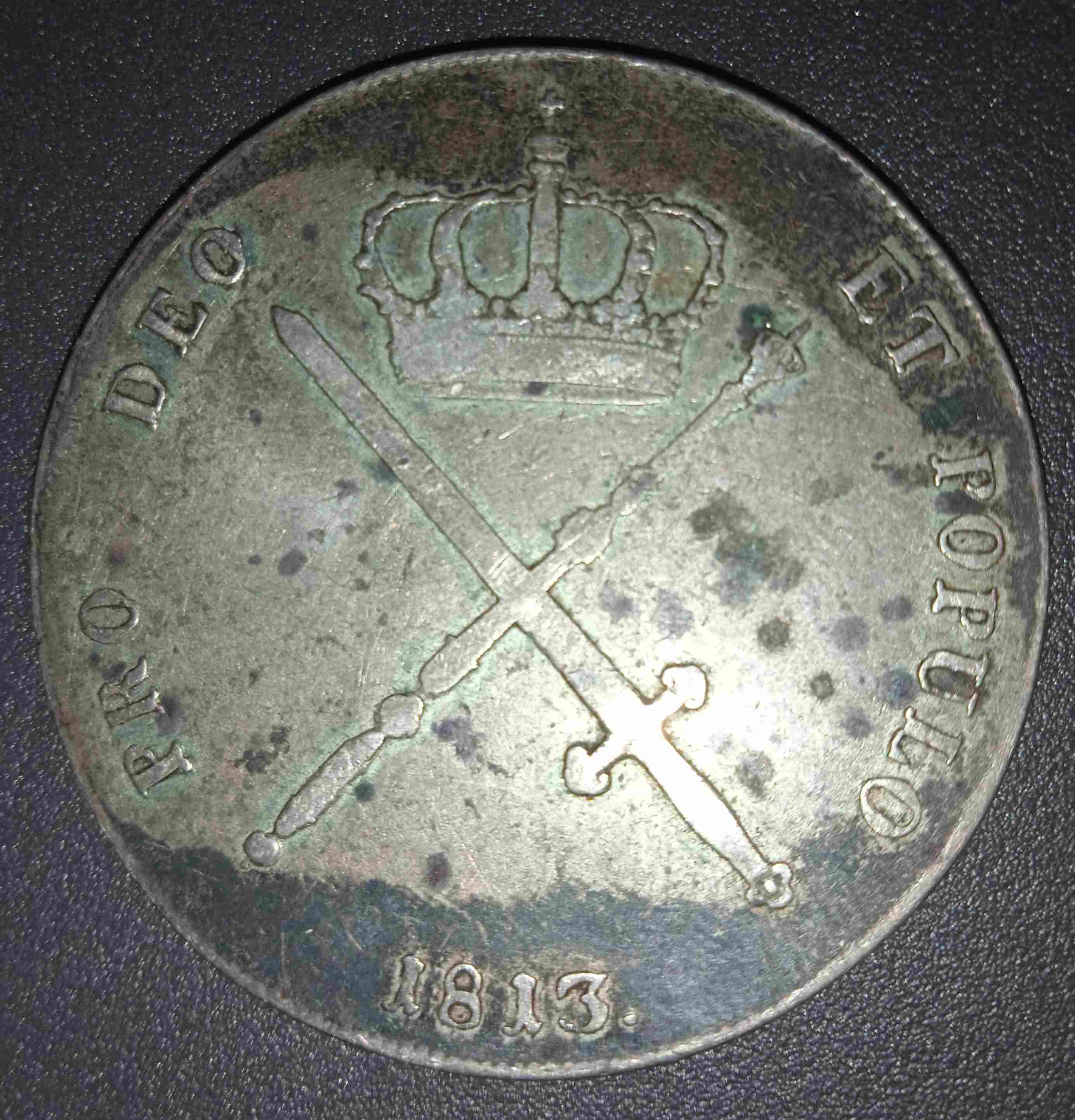 1-Kronenthaler---Bavaria---Maximilian-I-Joseph-1813---A-Fake?