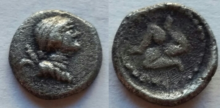 ID-Help:-Greek-AR-Hemiobol-Bust/Triskeles