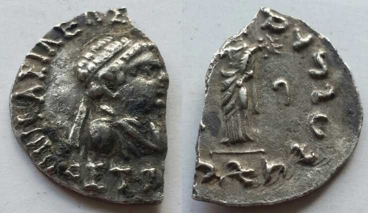 Indo-Greek---Hippostratos-AR-Cut-Tetradrachm
