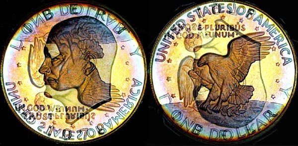 1971-Ike-Dollar-With-Something-Underneath-The-Strike?-Doubling-As-Well-Help