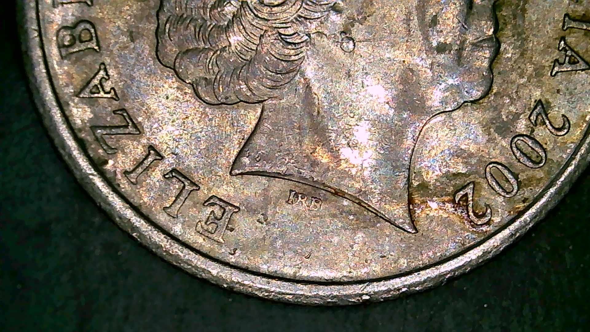 2002-5-Cent-Coin-Error-/Weak-Strike-On-5
