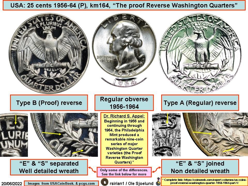 1956-Quarter--Type-B-Reverse-Proof-Design--Unc-Grade