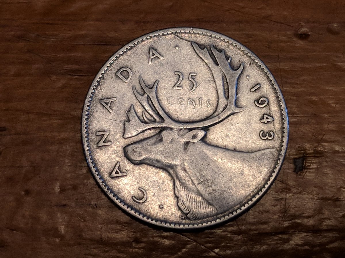 1943-Canada-Quarter---Die-Crack-Or-PMD?