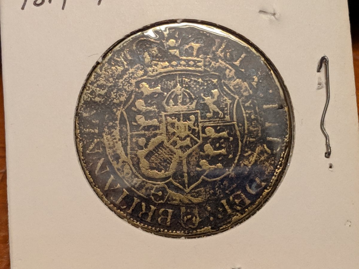 Why-The-Brassy-Tone-On-This-1819-Half-Crown?