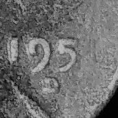 1950-Something-D-Lincoln-Penny-Possible-Struck-Through-Grease?