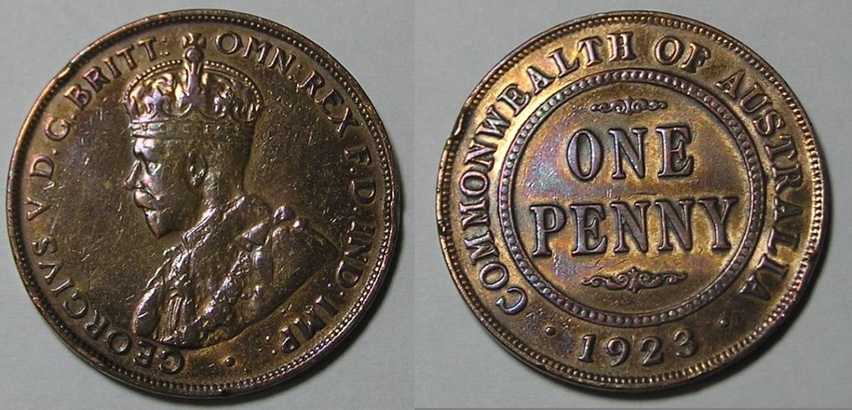 Need-Help-Grading/Valuating-1923-Australia-One-Penny