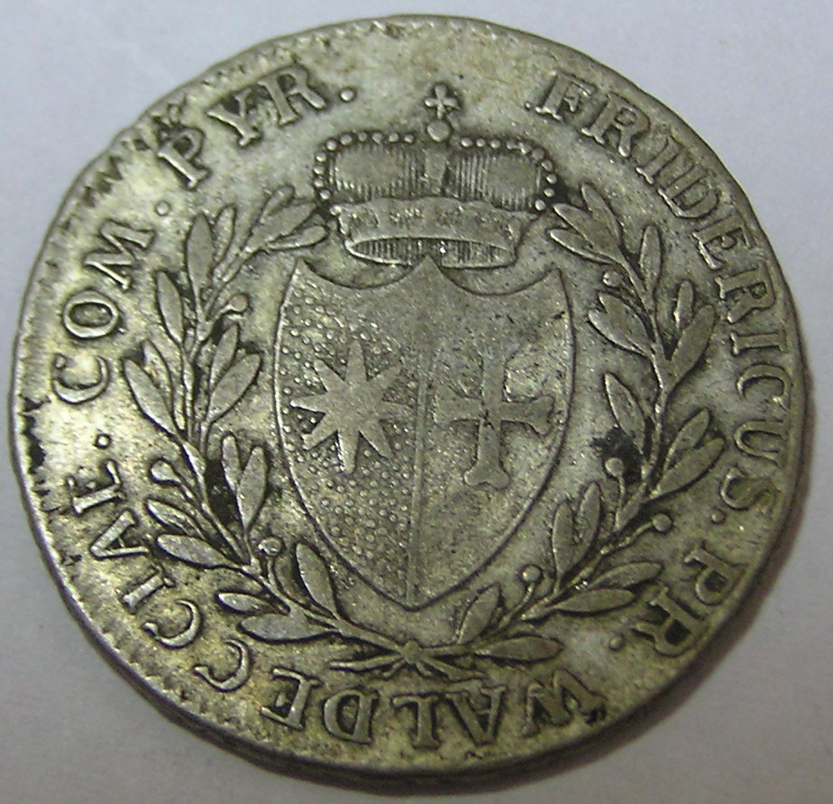 Please-Grade-My-Germany-1810-F.w.-1/4-Thaler-And-My-Germany-1765-1-Thaler-Coins.