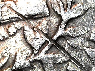 1965-Philly-Quarter-Die-Break-Cutting-Coin-In-Half-Or-Post-Die-Damage,