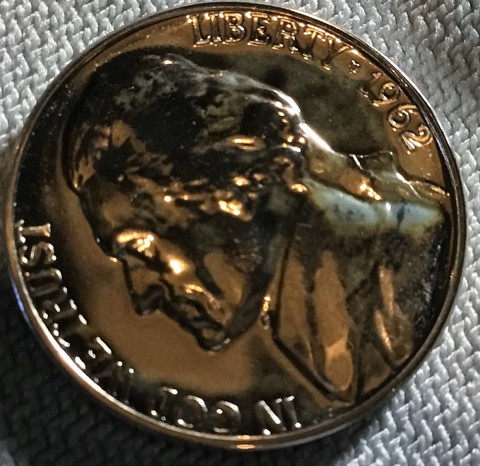 1962-P-Proof-Nickel---Toning-Or-PVC-Damage
