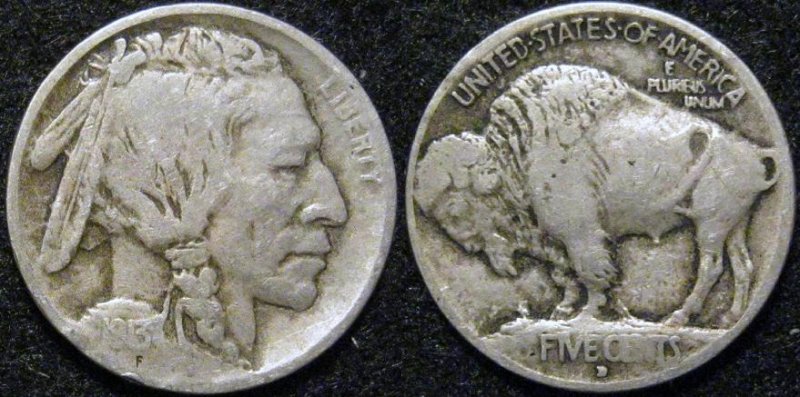 US-Five-Cents-1913-D---Variety-1-Or-2-?