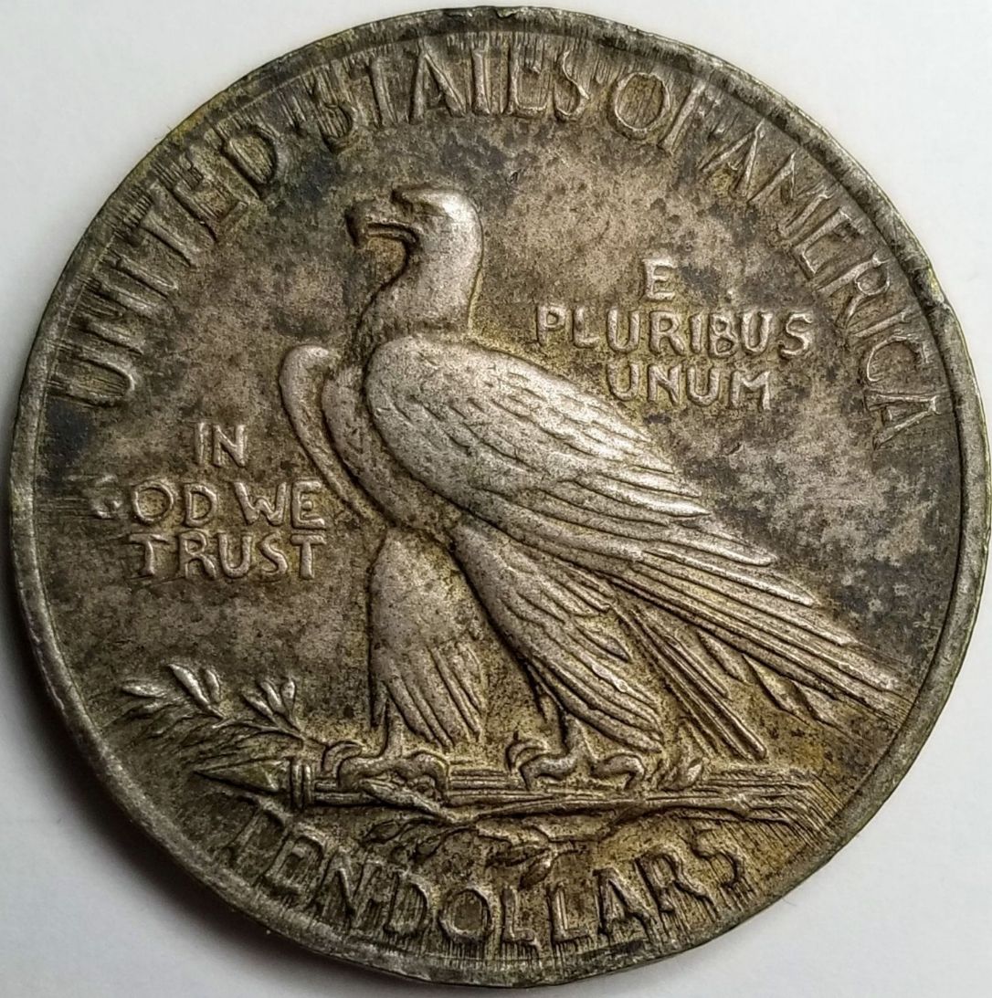 Indian-Head-Ten-Dollar-Coin,-Sort-Of.
