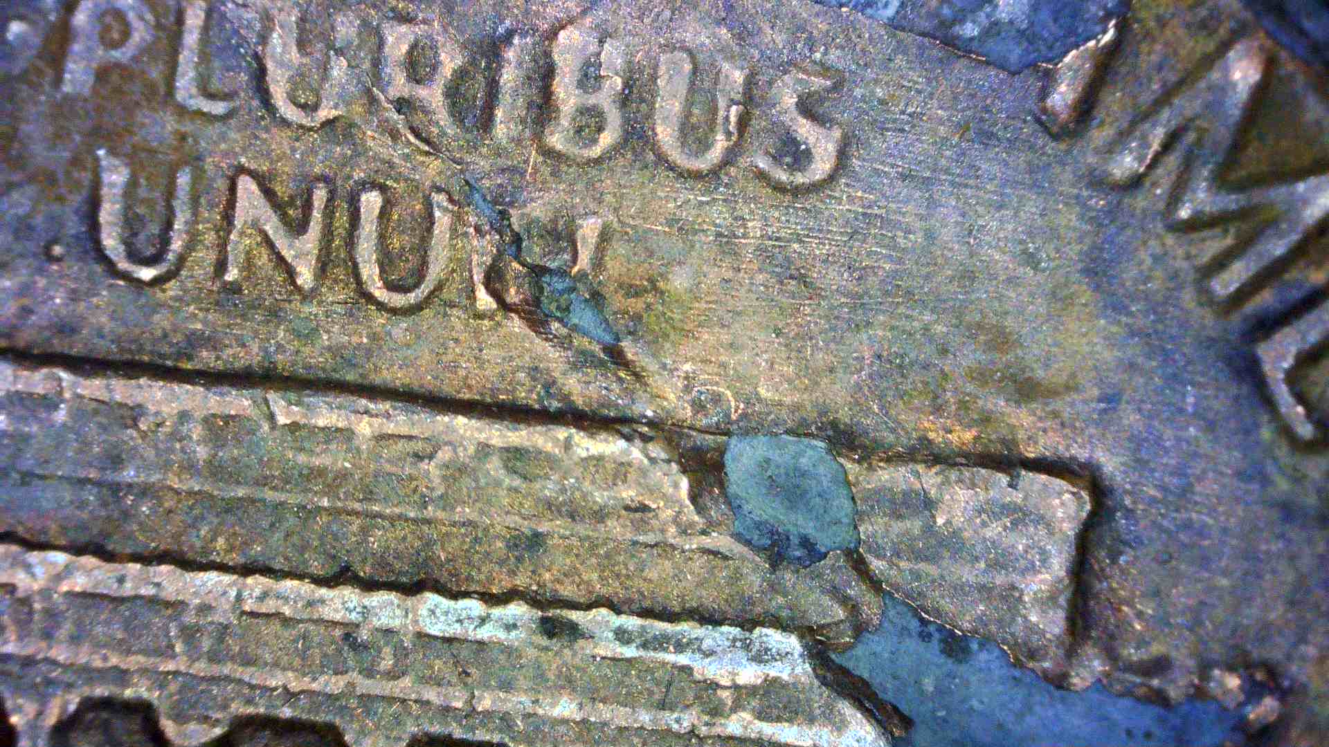 1984-Penny---?---Die-Cracks-And-Delaminated