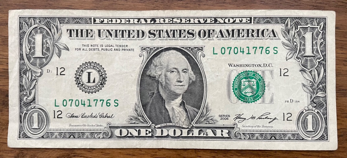 July-4th-1776-Birthday-Note---2006-1$-Bill-Found-07041776