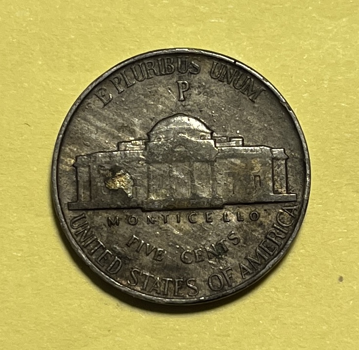 Need-Help-W/-1943-P-Nickel---Crack-Filled-With-Gold/Brass/Copper-Vs.-Retained-Strike-Through