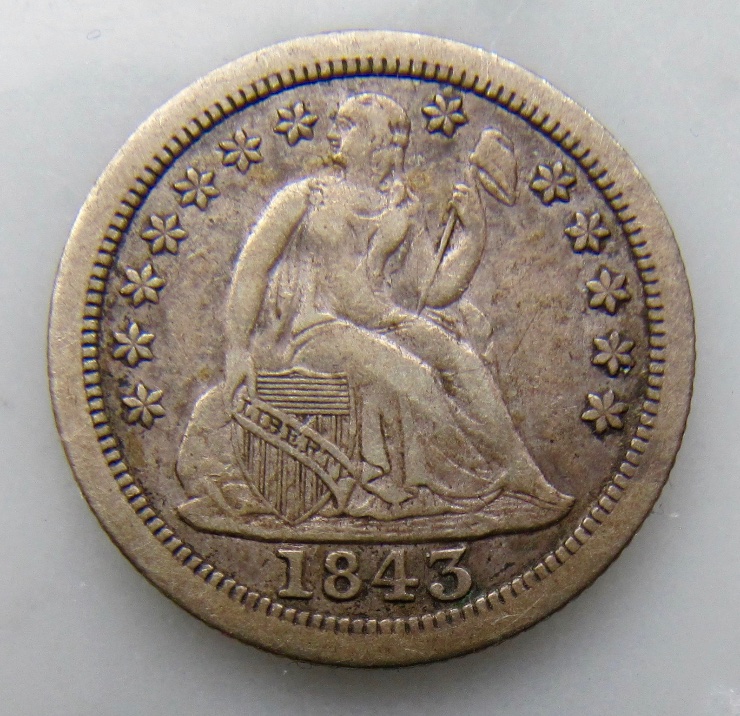 1843-O-Seated-Liberty-Dime