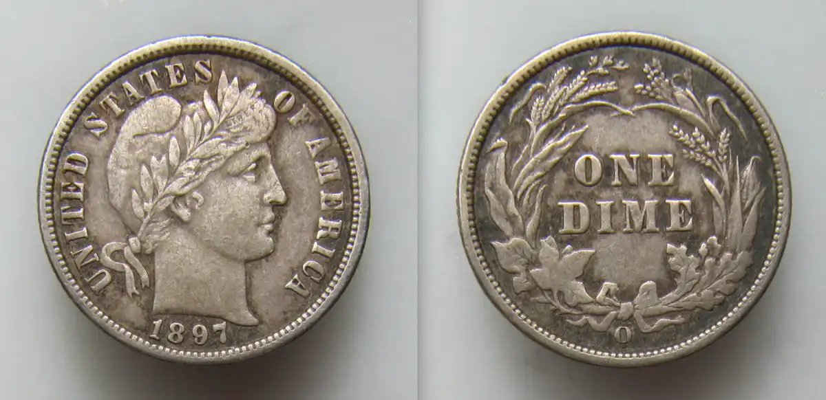 1897-O-Barber-Dime-For-Grading