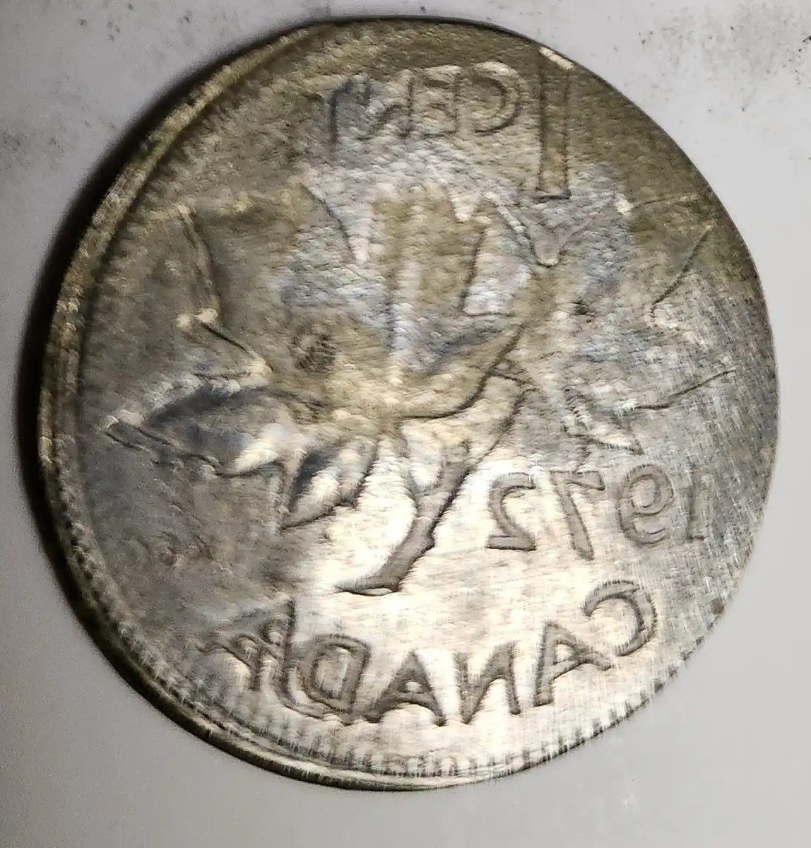 1-Cent-Silver-Color-Canada-Maple-Leaf-Multiple-Errors